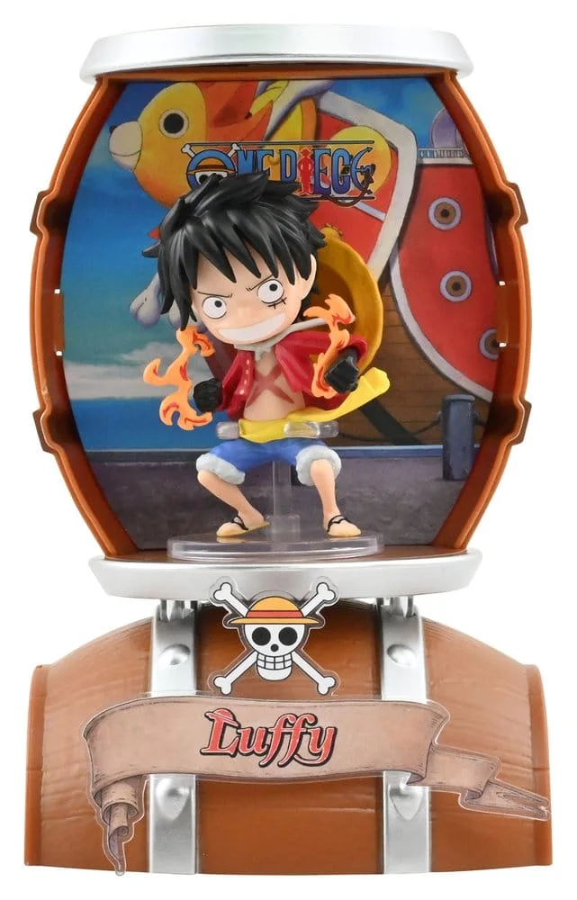 One Piece Barrel Capsule Mini Figures 9 cm Blind Box - 1 Unidade Aleatória